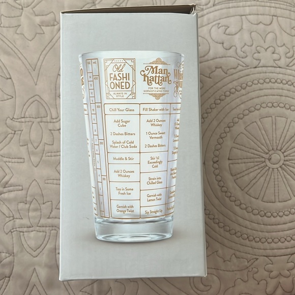 Fred Good Measure Cocktail Recipe Glass, Whiskey - NIB - Picture 2 of 6